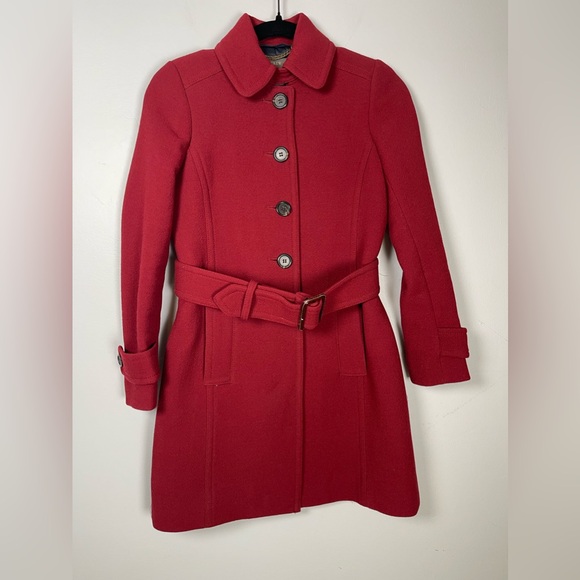 J. Crew Double Cloth Belted Wool Trench Coat - Picture 2 of 16